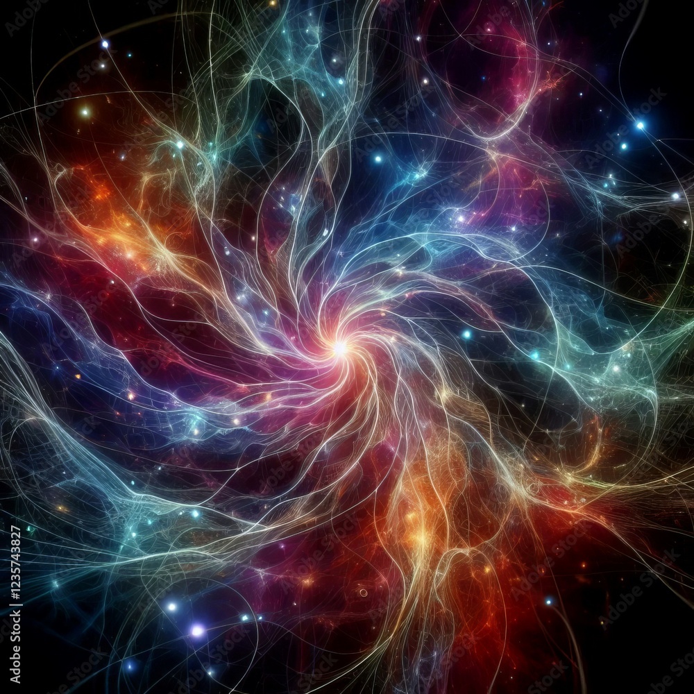Cosmic Web like color gradients Cosmic Web like color gradients
