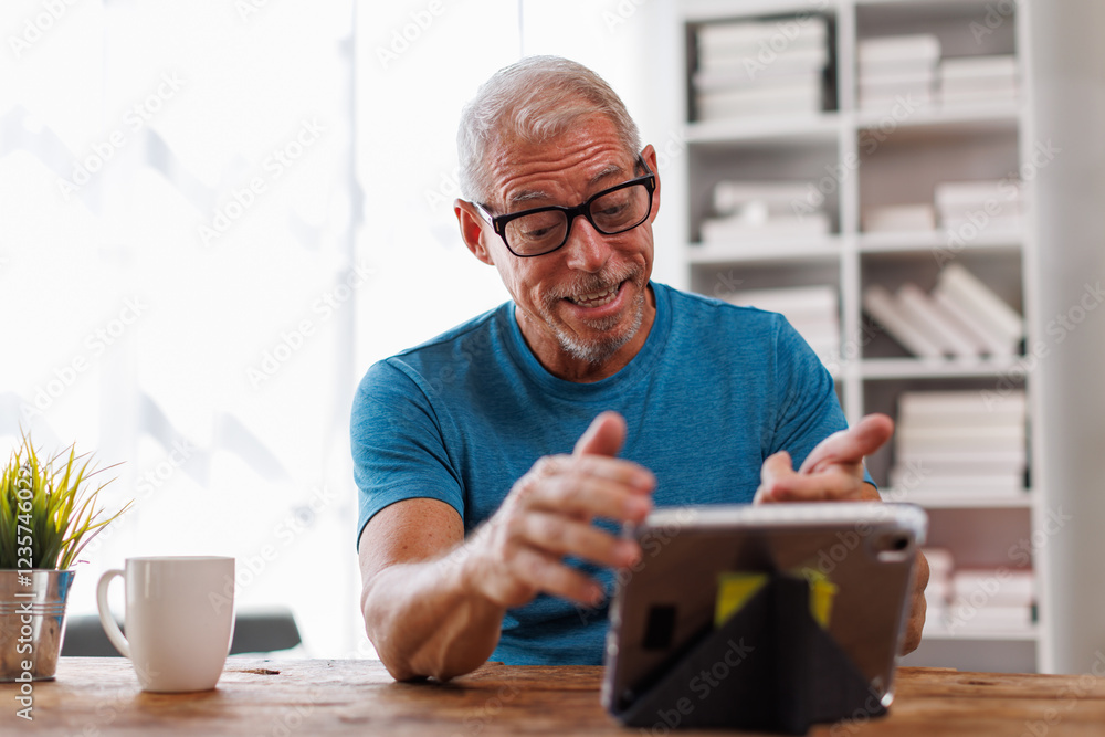 happy Mature Men, Mature Adult, middle aged man, entrepreneur, small business owner working online.using phone and laptop, technology concept happy Mature Men, Mature Adult, middle aged man, entrepreneur, small business owner working online.using phone and laptop, technology concept