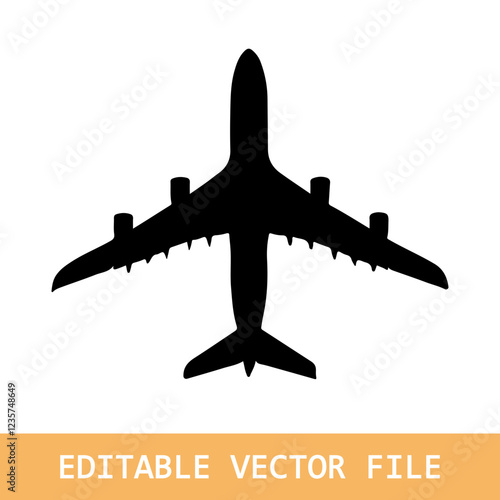 irplane vector illustration. Airline flight vector illustration