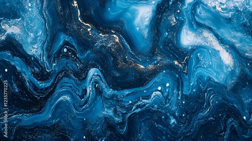 Obraz premium Blue water wave texture background