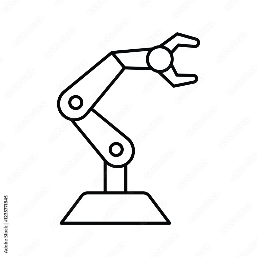 Robot Arm thinline icon , vector, pixel perfect, illustrator file
Robot Arm thinline icon , vector, pixel perfect, illustrator file