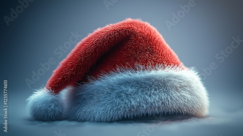 Santa hat, winter, festive, snowy background, holiday photo