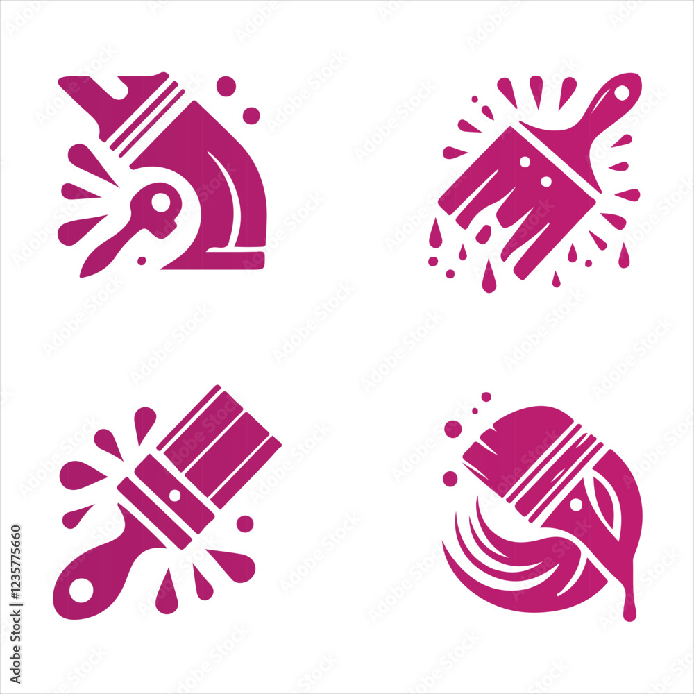 Fototapeta premium Paints Logo Design