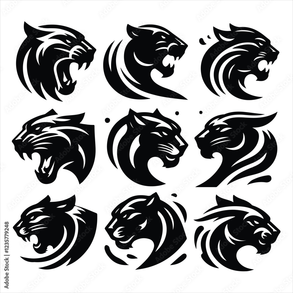 Obraz premium Panther Logo Design