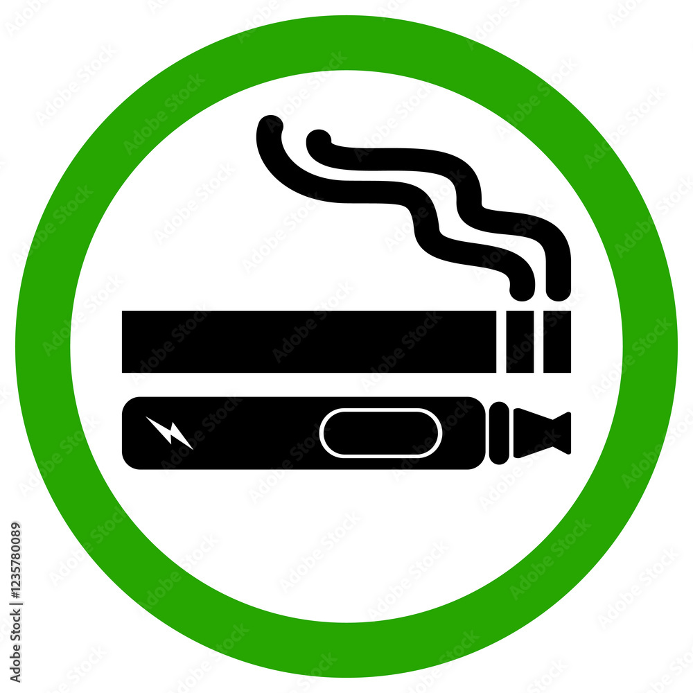 Smoking area icon sign. Flat style vector illustration editable isolated design. Smoking area icon sign. Flat style vector illustration editable isolated design.