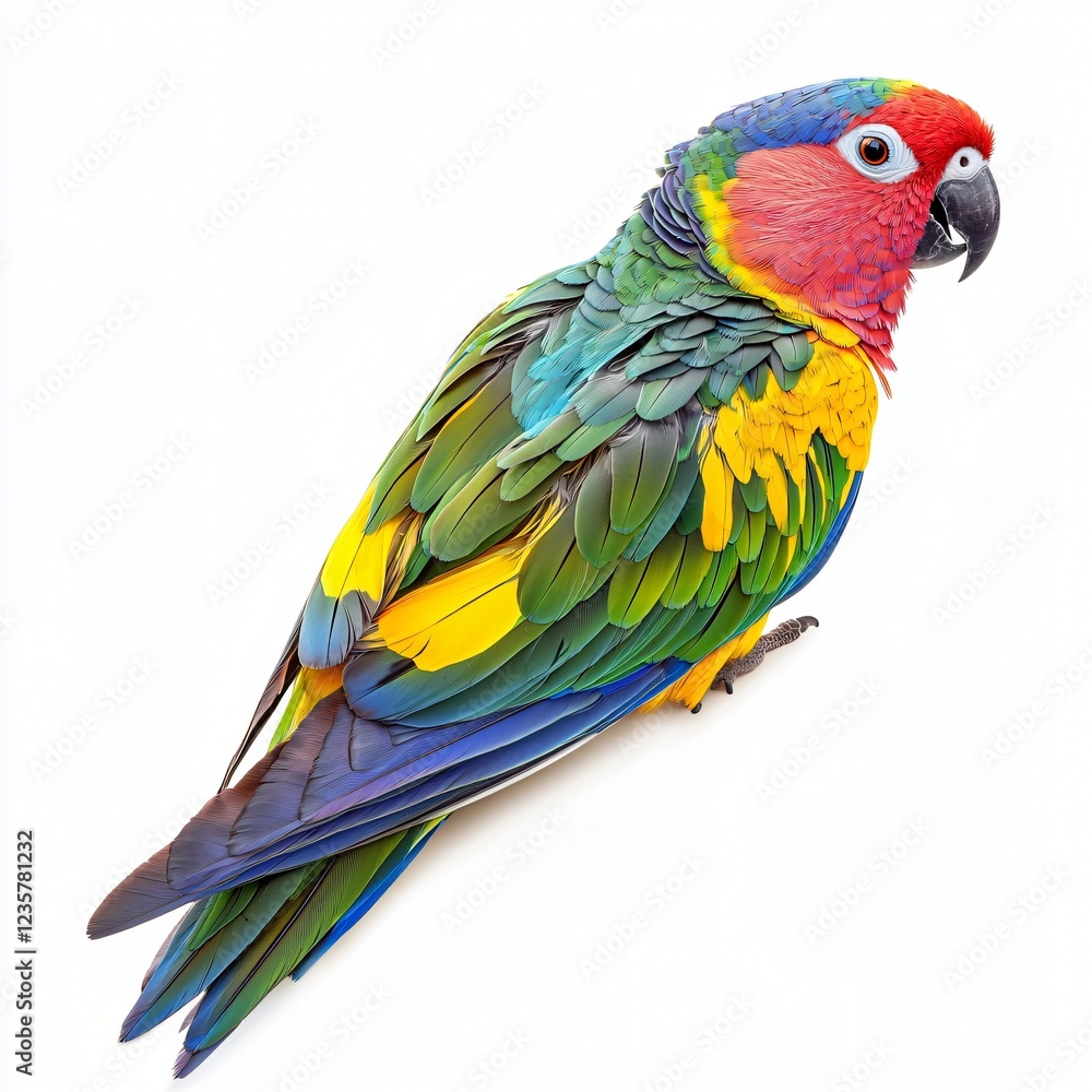 Obraz premium Vibrant Sennett s Toucanet Parrot Bird Colorful Feathers Exotic Wildlife Studio Shot