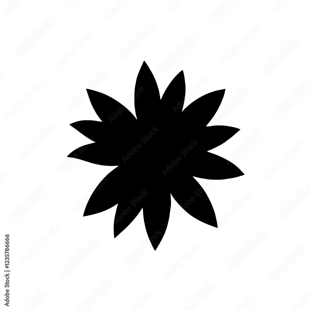 Simple Flower Icon: A minimalist and elegant black flower icon, symbolizing beauty, growth, and new beginnings. Perfect for website design, app interfaces, presentations, and social media graphics. Simple Flower Icon: A minimalist and elegant black flower icon, symbolizing beauty, growth, and new beginnings. Perfect for website design, app interfaces, presentations, and social media graphics.