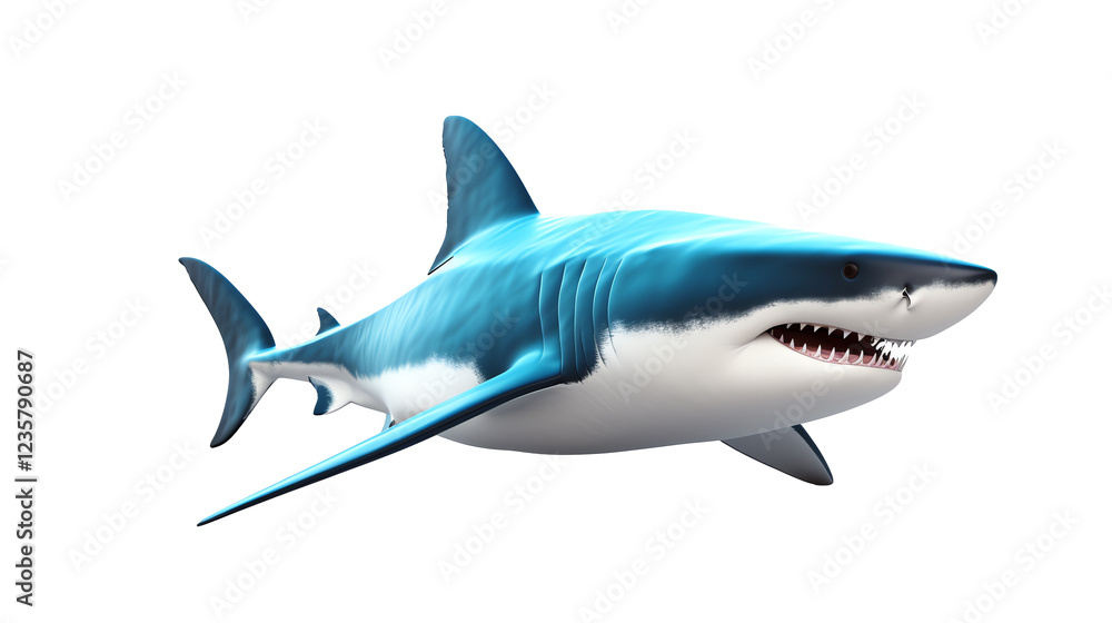 a blue and white shark a blue and white shark