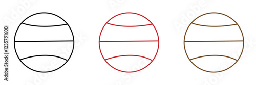 Planet vector illustration with simple black and white design. Planet icon .