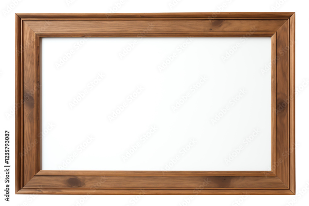 a wooden frame with a white board a wooden frame with a white board