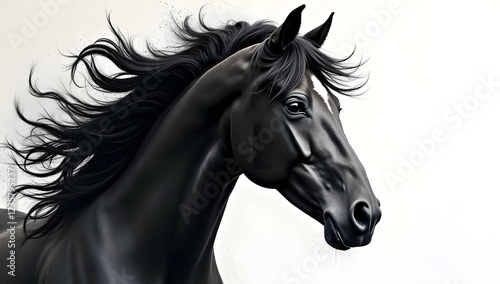 Valentines Day Gift Ideas for Horse Lovers Featuring Stunning Black Horse Artwork