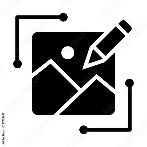Automated Image Editing Icon
