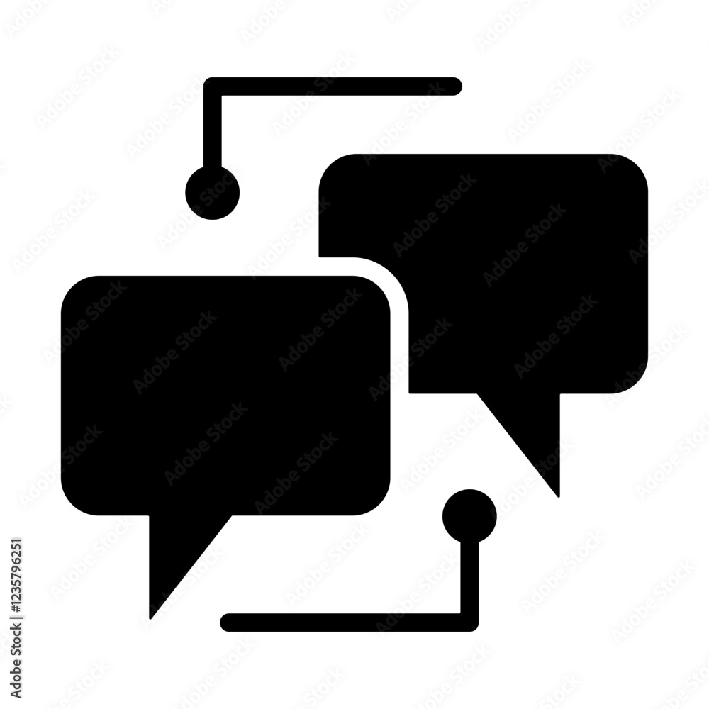 Naklejka premium Conversational Ai Icon
