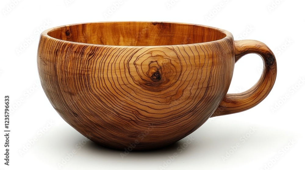 Handcrafted Wooden Mug Unique Grain Design Handcrafted Wooden Mug Unique Grain Design