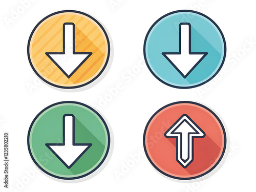 Free Download arrow sign icon set - GFXLoad