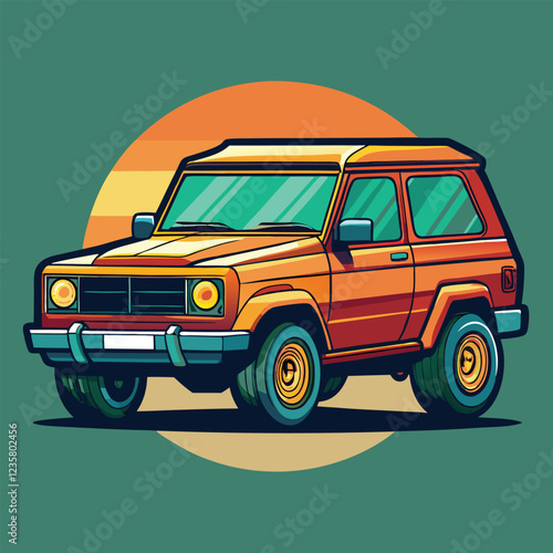 SUV car illustration  vector