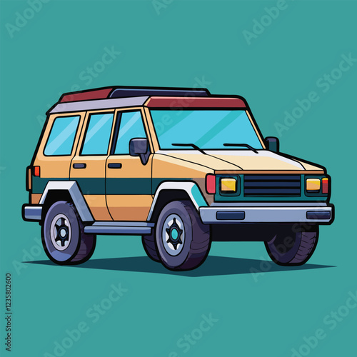 SUV car illustration  vector