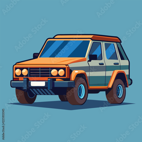SUV car illustration  vector