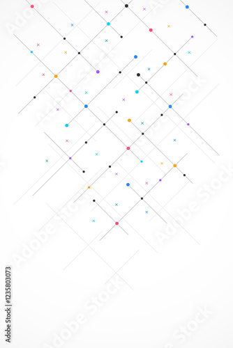 Creative idea of modern design with abstract geometric background. Minimalistic texture with polygonal pattern
