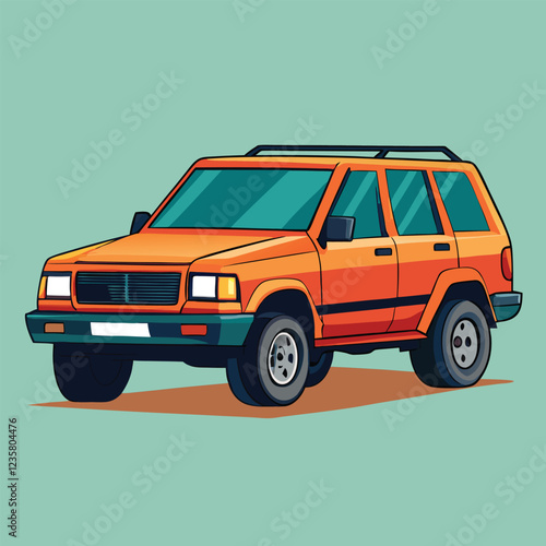 SUV car illustration  vector