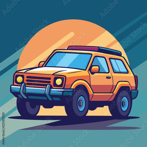 SUV car illustration  vector