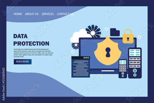 Data protection landing page template