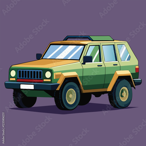 SUV car illustration  vector