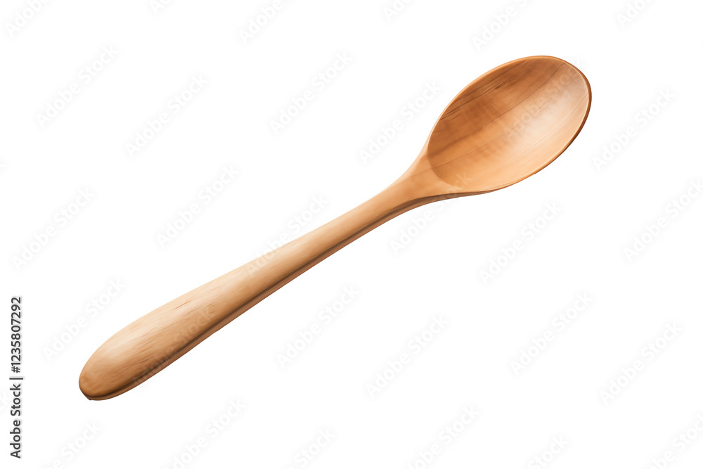 a wooden spoon on a white background a wooden spoon on a white background