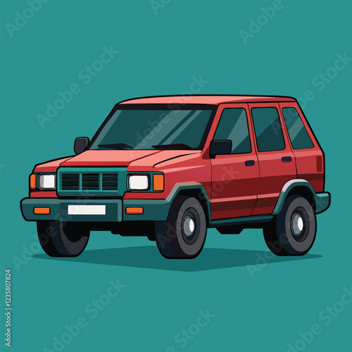SUV car illustration  vector