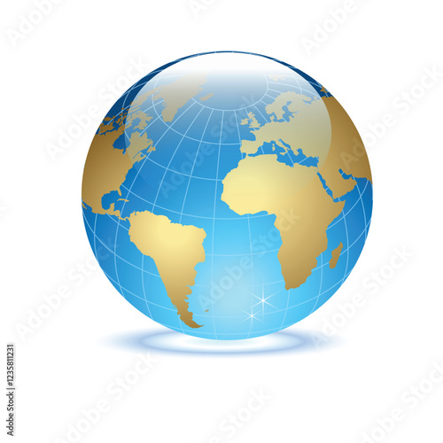creative world map design vector
