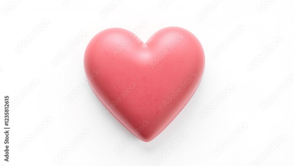 red heart on white background red heart on white background