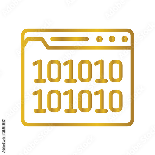 Binary Network Gradient icon , vector, pixel perfect, illustrator file 
