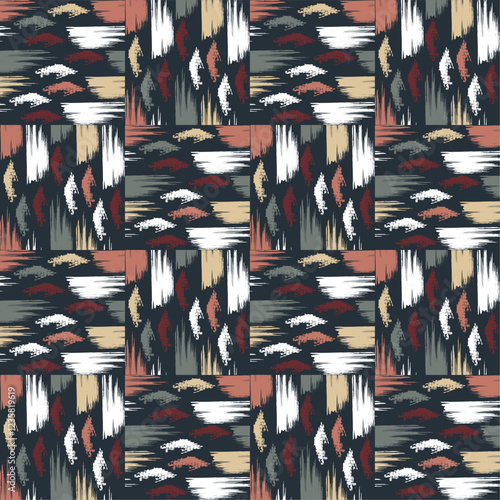 Bright abstract geometric seamless pattern in graffiti style. Quality vector illustration for your design (44).eps