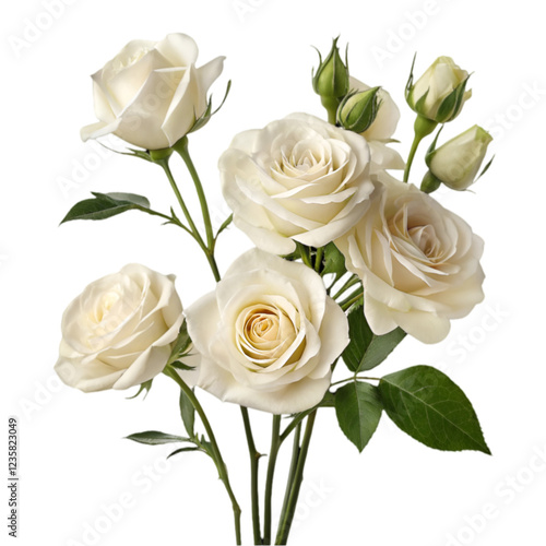Bouquet of white roses