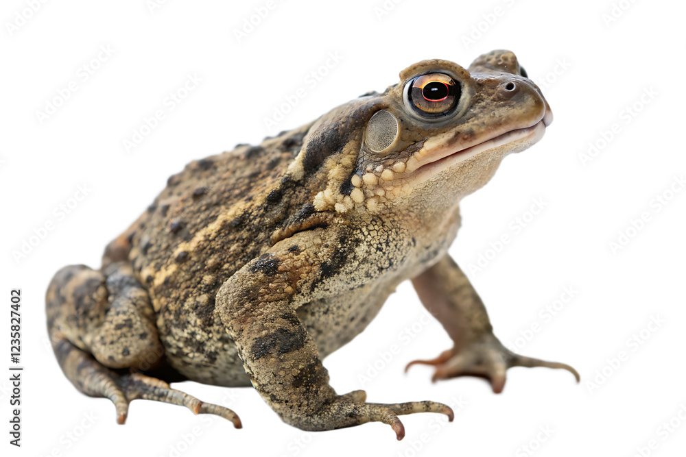Fototapeta premium Toad Isolated on Transparent PNG Background