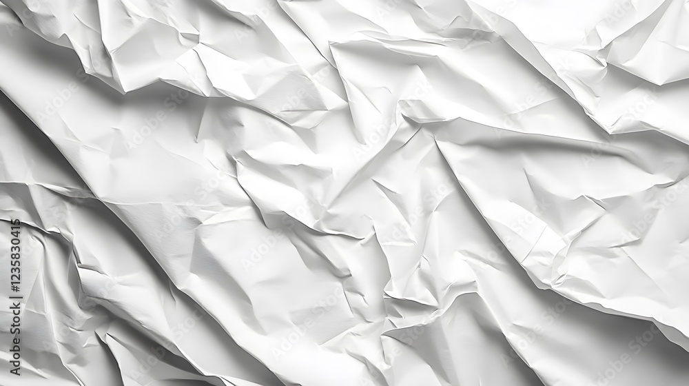 Obraz premium wrinkled white paper background 