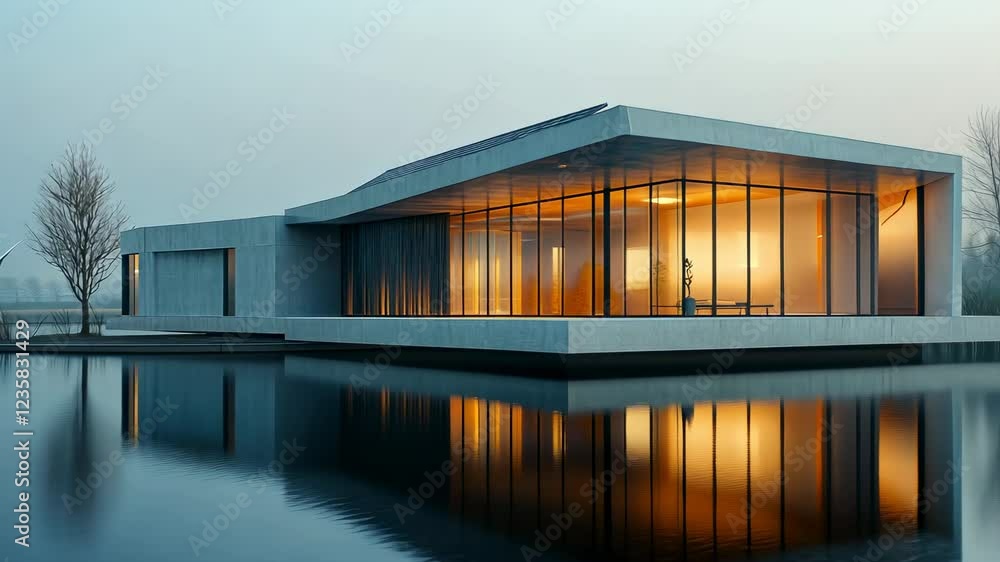 Modern Lakeside Home Architectural Design Modern Lakeside Home Architectural Design
