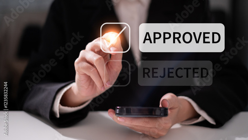 Wallpaper Mural Professional entrepreneur businessman point select approved deal success achievement agreement concept Torontodigital.ca