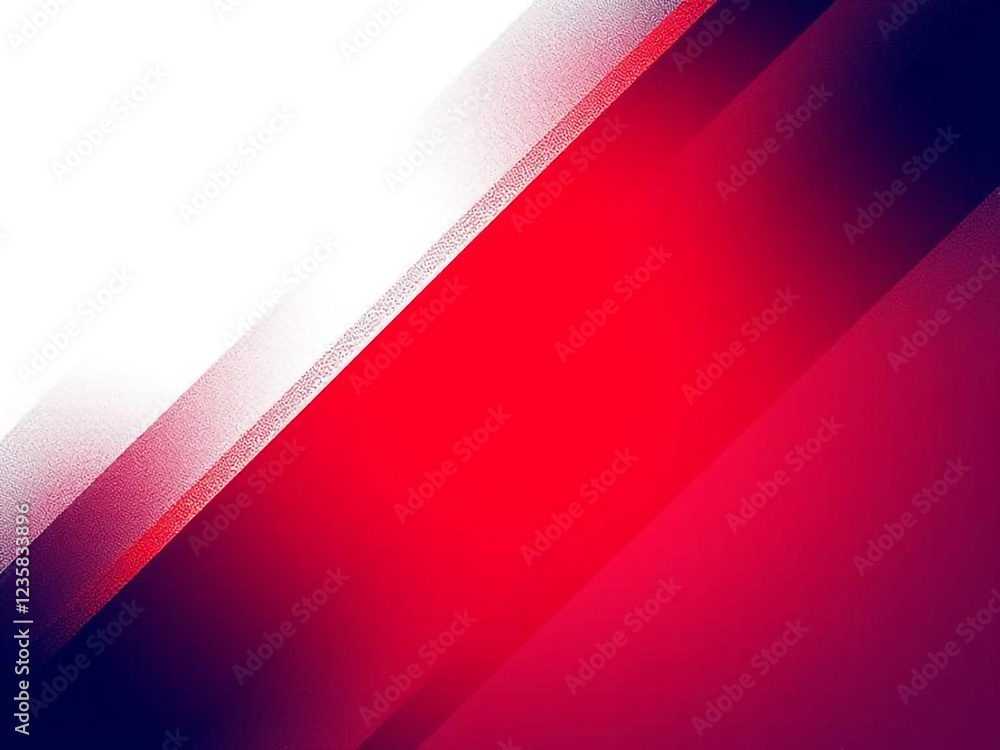 Obraz premium Abstract red and white background featuring dynamic diagonal lines creating a sense of movement and depth