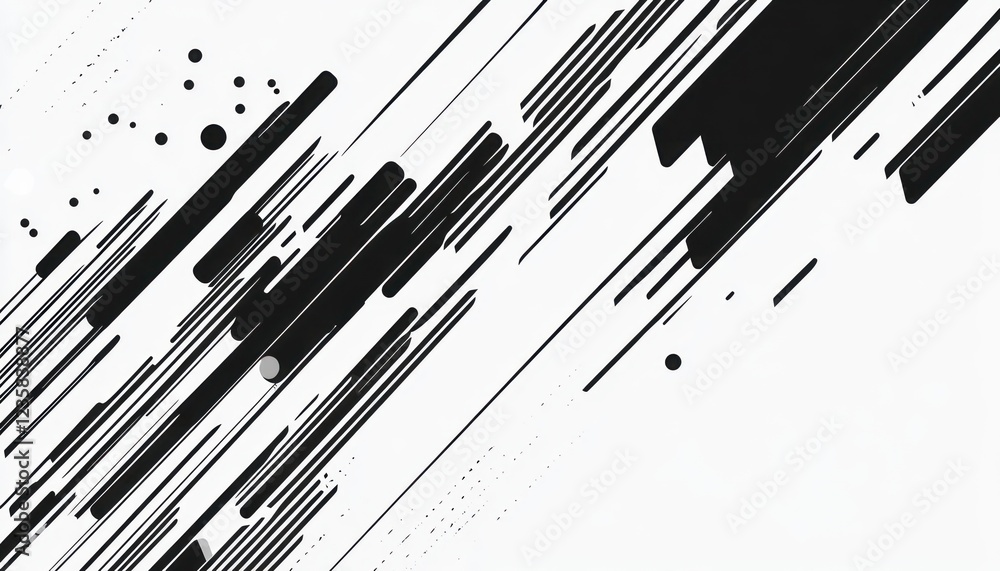 Abstract Black and White Diagonal Line Art Design Abstract Black and White Diagonal Line Art Design