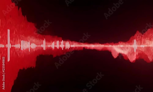 Glitch Audio Wave Red