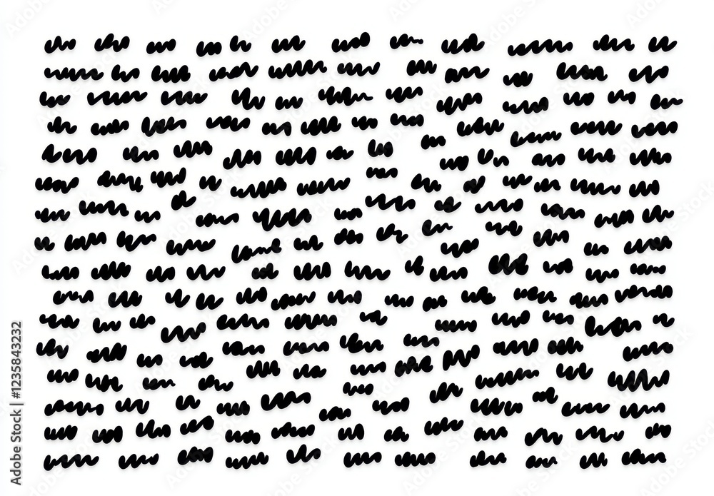 Fototapeta premium Abstract Black And White Brushstroke Texture Composition