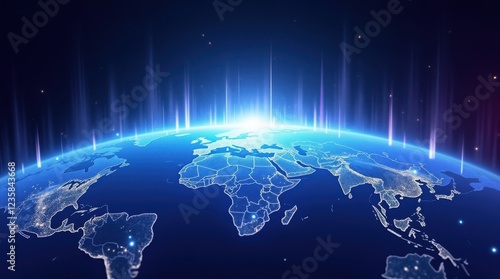 Global business stratagem visionary ideas for success in the modern world futuristic digital environment