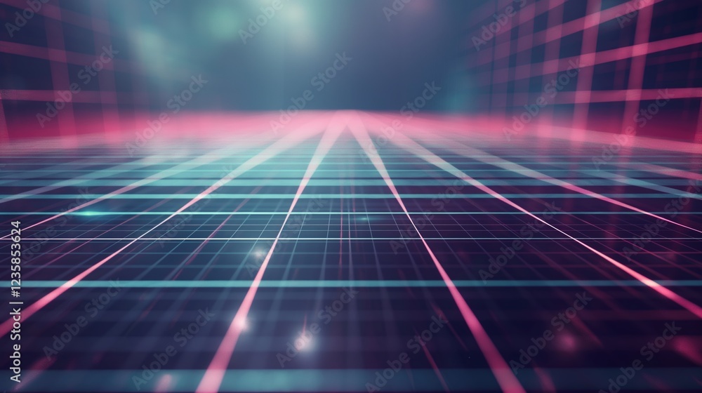 Vibrant colors with geometric light design Vibrant colors with geometric light design