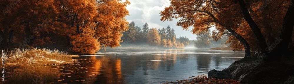 custom made wallpaper toronto digitalAutumnthemed landscapes evoke warmth and nostalgia.