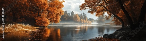 Wallpaper Mural Autumnthemed landscapes evoke warmth and nostalgia. Torontodigital.ca