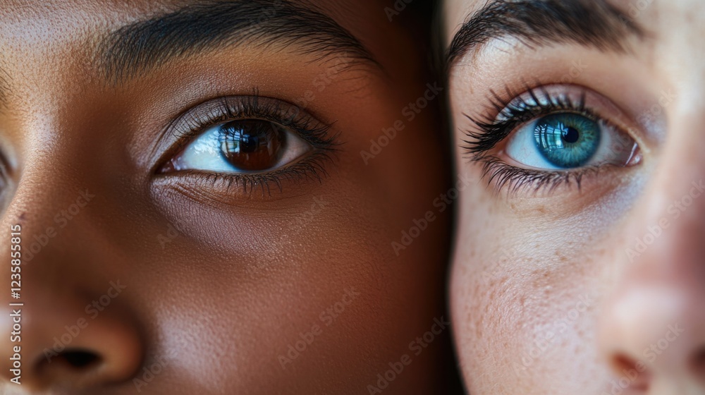 Fototapeta premium Diversitythemed human visuals embrace inclusion and representation.