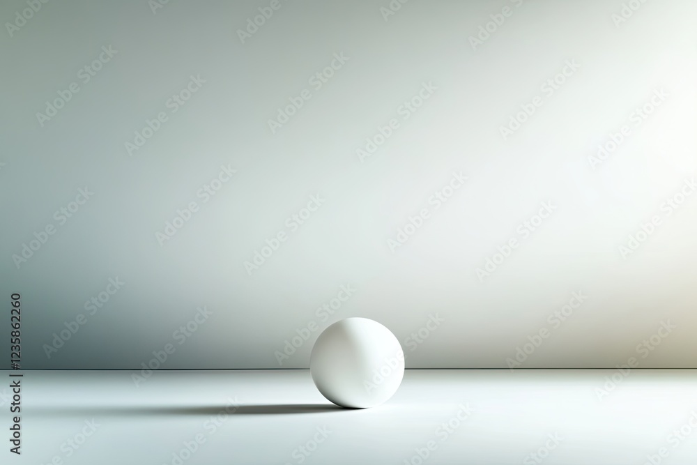 blurred floating orb resting in center of monochrome background blurred floating orb resting in center of monochrome background