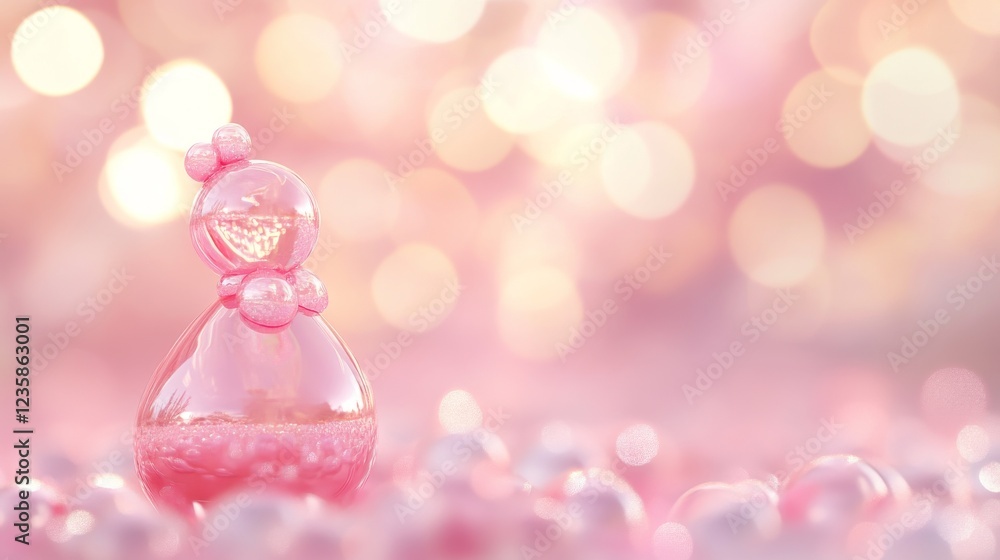 39.A creative 3D rendering of a doll logo designed with a high-gloss, candy-pink finish. The composition is enhanced with subtle sparkles and a blurred background of soft pastel colors, emphasizing a 39.A creative 3D rendering of a doll logo designed with a high-gloss, candy-pink finish. The composition is enhanced with subtle sparkles and a blurred background of soft pastel colors, emphasizing a
