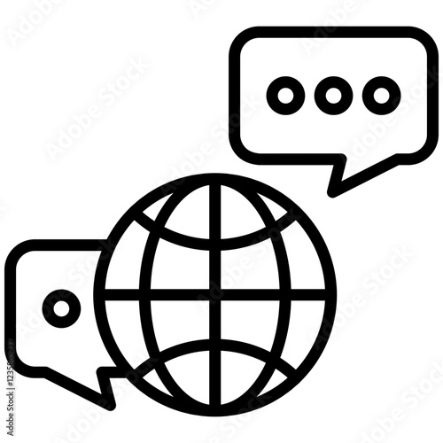 language icon outline